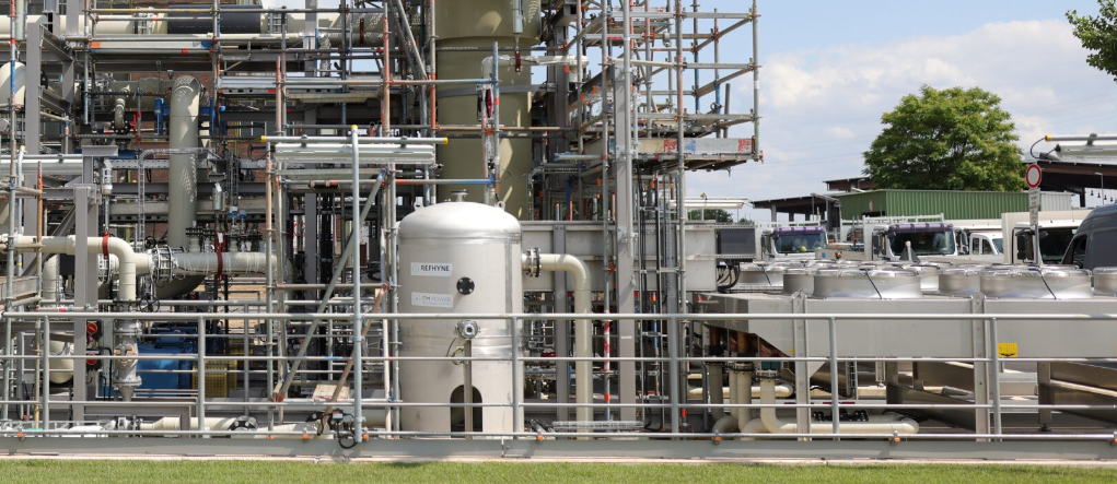 A view of a hydrogen production facility in Germany.
