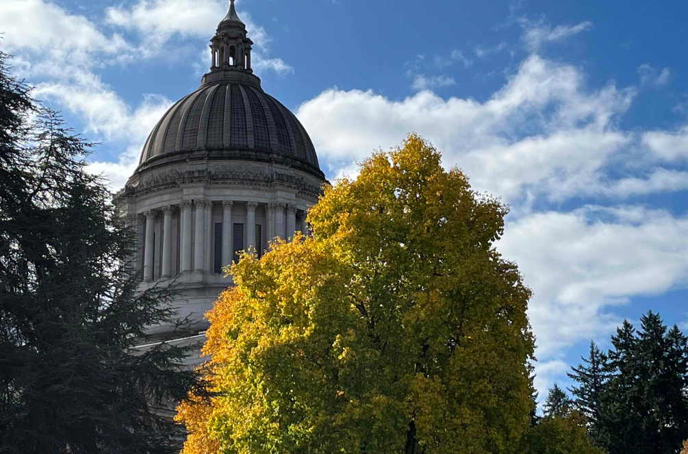 The Washington state Capitol building in October 2023.