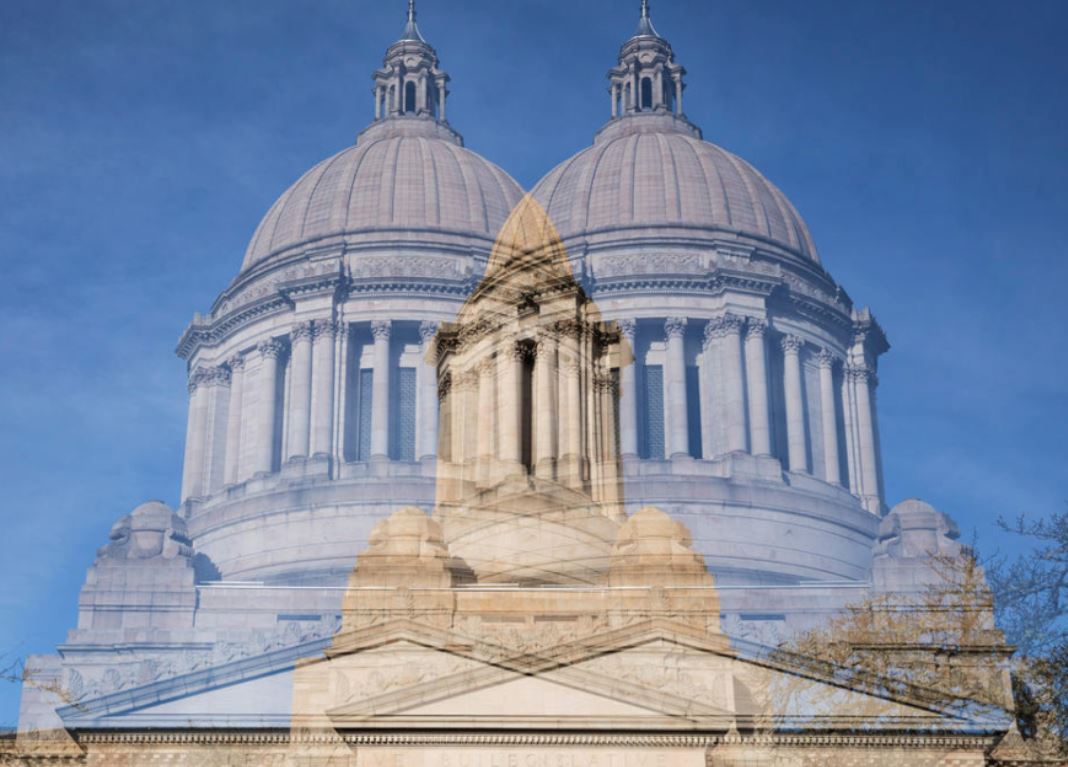 Washington State Capitol in Olympia on Tuesday, Jan. 10, 2023. A new Washington State bill would address digitally fabricated sexually explicit content, known as deepfakes. The bill would expand existing child pornography laws to criminalize sexually explicit deepfakes of minors. 