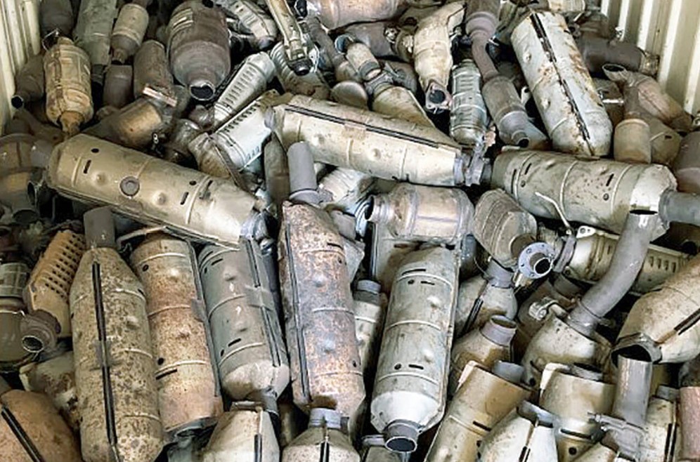 Kent Police recovered nearly 800 catalytic converters in a 2021 bust. 