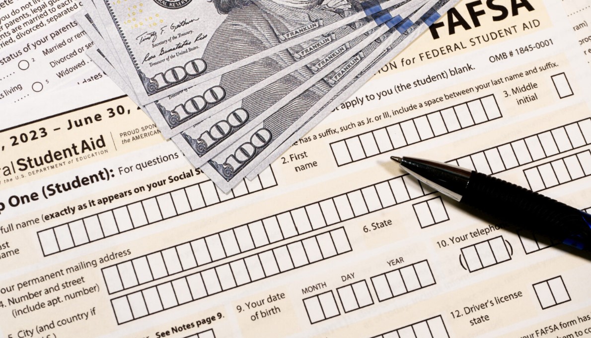Close up of FAFSA form. (Richard Stephens/Getty Images)