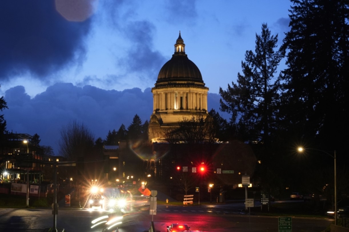 FILE - The Washington state Capitol building is pictured, Tuesday, Jan. 9, 2024, in Olympia, Wash. A new Washington state parental rights law derided by critics as a 