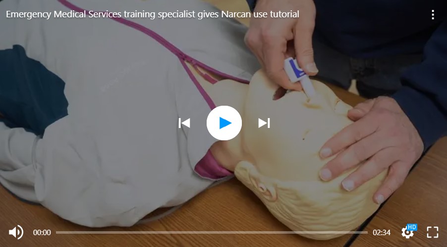 Whatcom County Emergency Medical Services training specialist Steve Cohen provided a tutorial to The Bellingham Herald on how to properly use Narcan nasal spray on an individual who is overdosing on an opioid drug such as oxycodone, heroin or fentanyl. BY RACHEL SHOWALTER