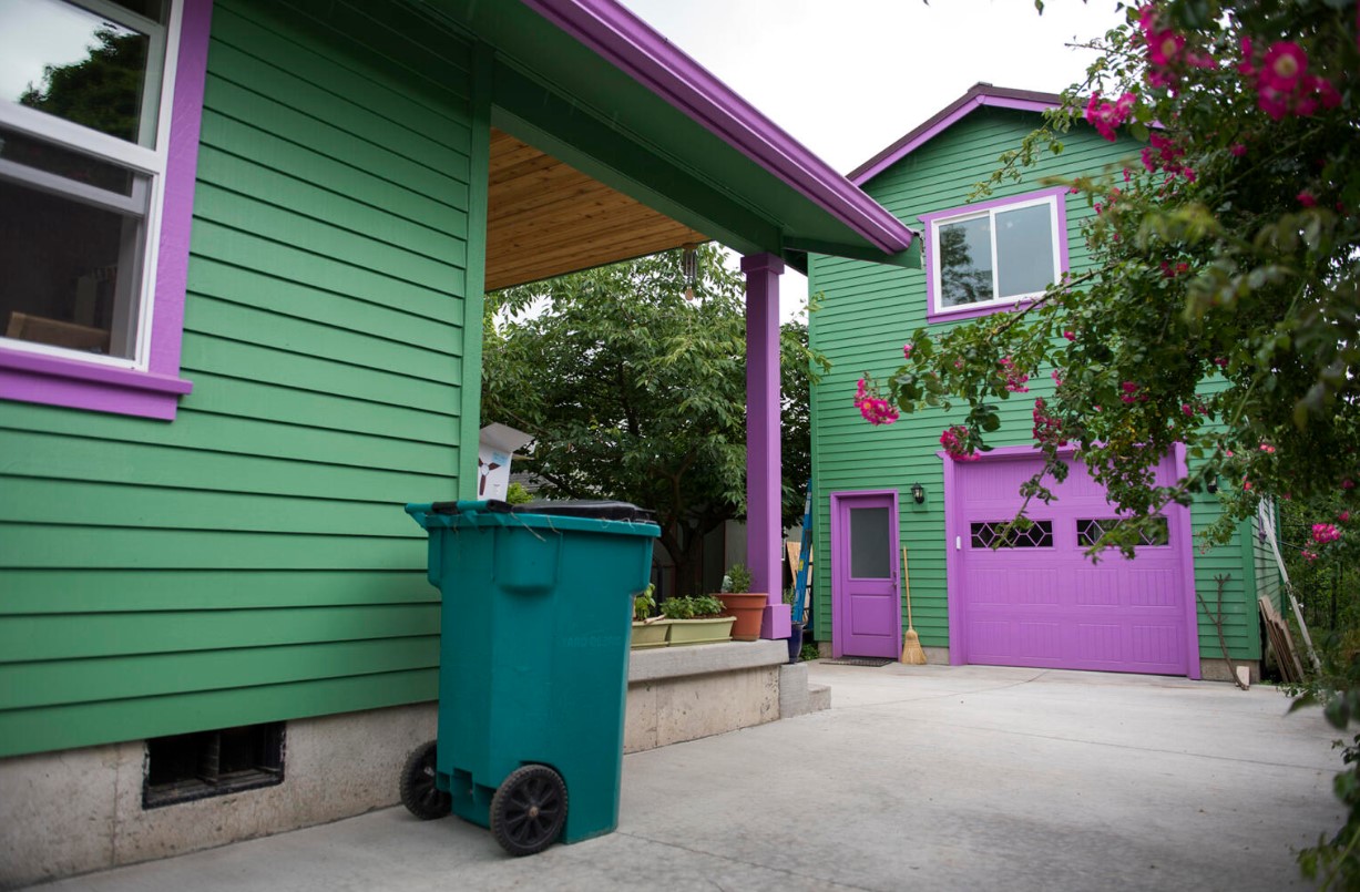 Jennifer and Mark Wyld of Vancouver completed construction of their backyard accessory dwelling unit. (Th Columbian files)