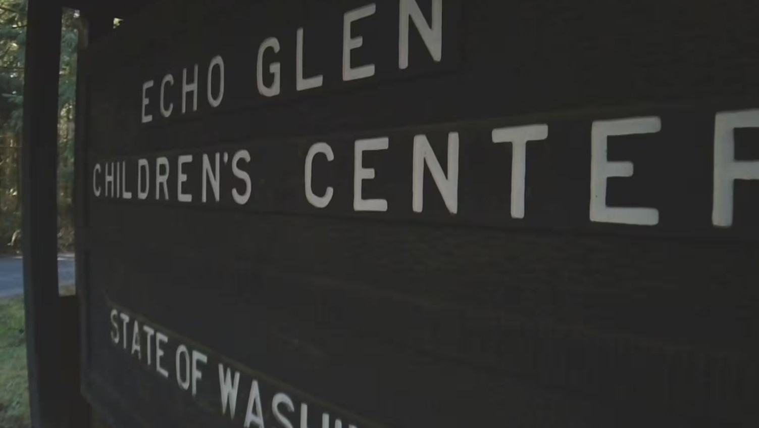 Photo of a sign reading Echo Glen Children’s Center