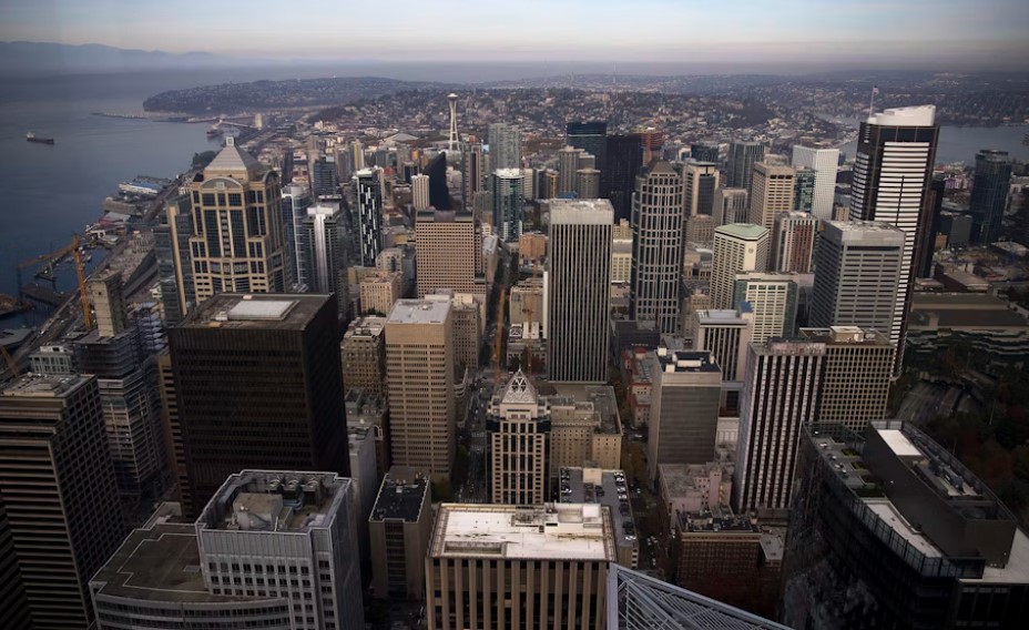 Downtown Seattle is shown on Thursday, October 18, 2018.