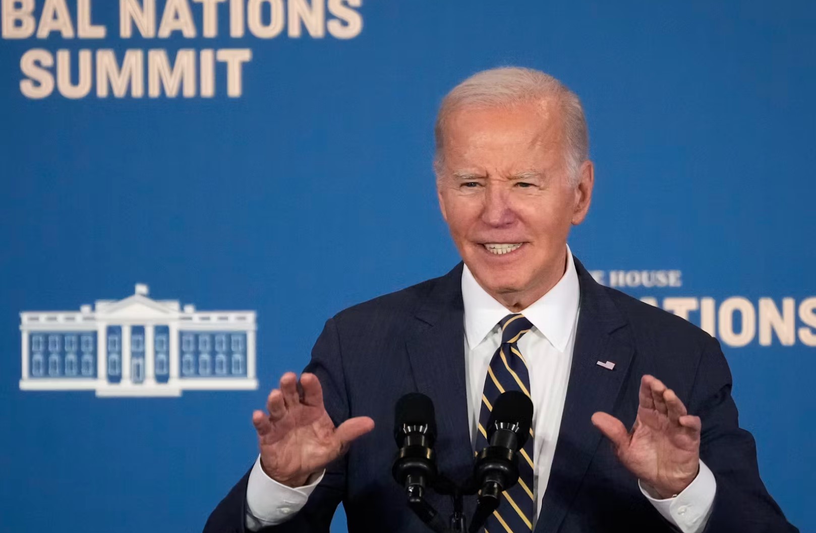 U.S. President Joe Biden delivers remarks at the 2023 White House Tribal Nations Summit in 2023.