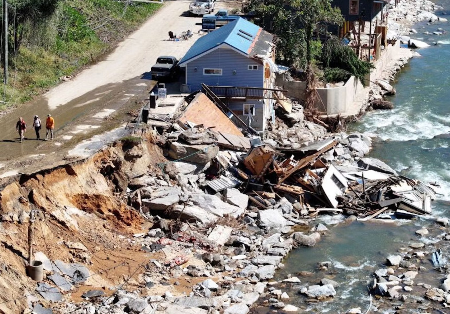 Heavy rain from Hurricane Helene caused destructive flooding in North Carolina this year. A new study from the United Nations Environment Programme shows the world is on track for more severe climate impacts, like severe storms and extreme rain.