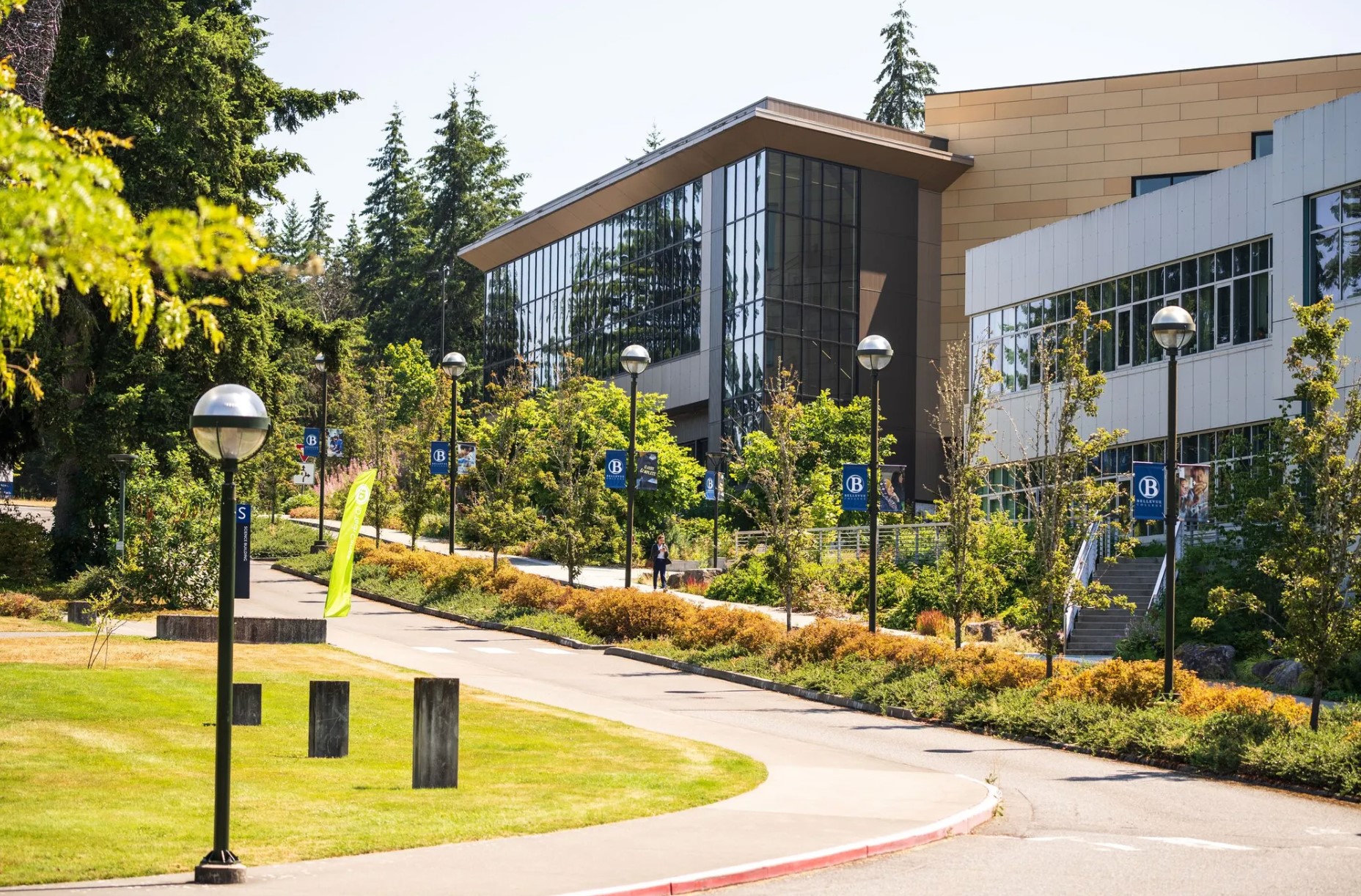 This is Bellevue College. Average in-state tuition at four-year colleges in Washington is 4.7% lower than it was in the 2019-20... (Marcus Badgley / Courtesy Bellevue College)