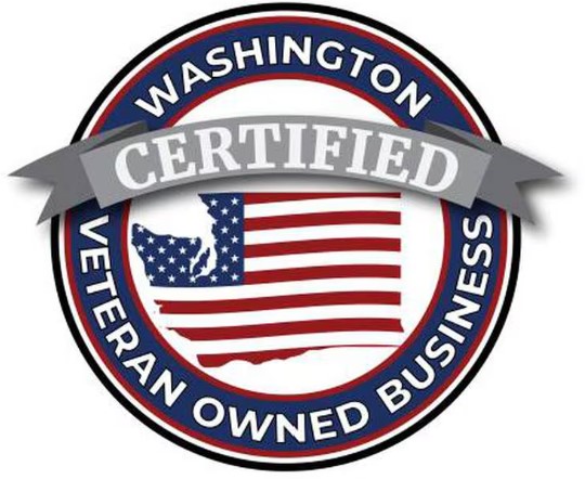 WA certified veteran owned business logo