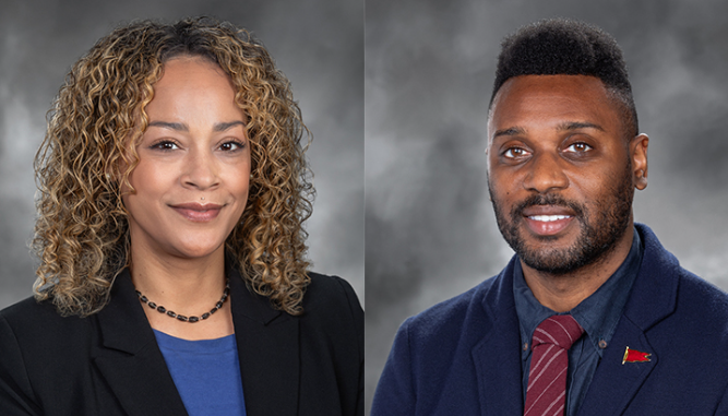 Natasha Hill, left, and Shaun Scott, right are the two newest members of the Washington State Legislative Black Caucus.