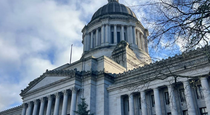 Lawmakers filed into the Capitol building in Olympia, Washington on Monday, Jan. 13, the first day of the 2025 session. Simone Carter scarter@mcclatchy.com 