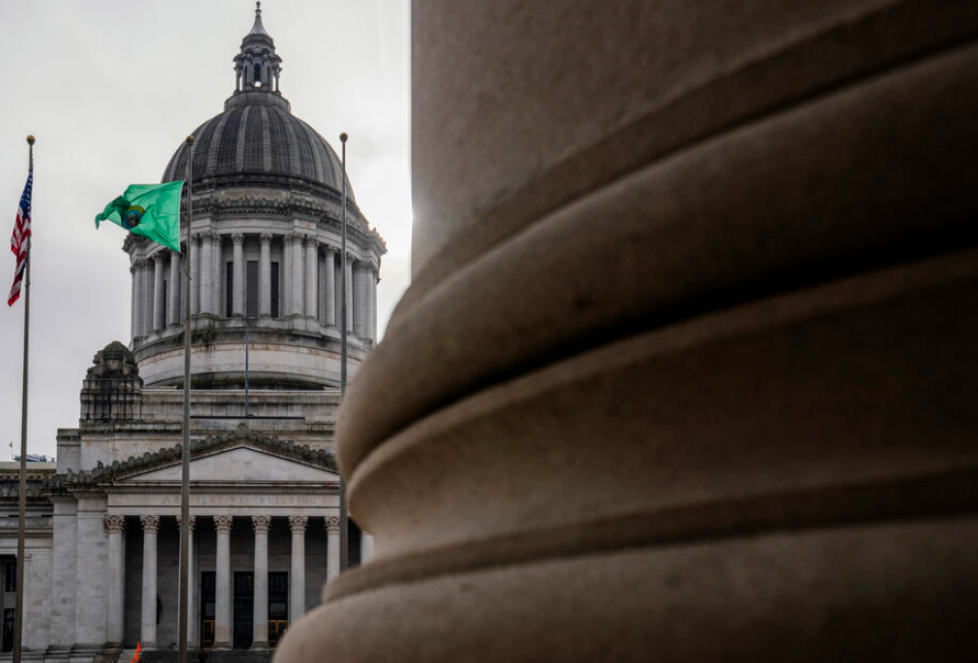 The Washington State Capitol building and dome in Olympia on Thurs., Jan. 30, 2025. (M. Scott Brauer/Cascade PBS)