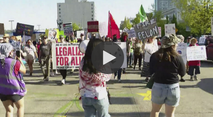 The rally held Thursday focused in on worker and immigrant rights.