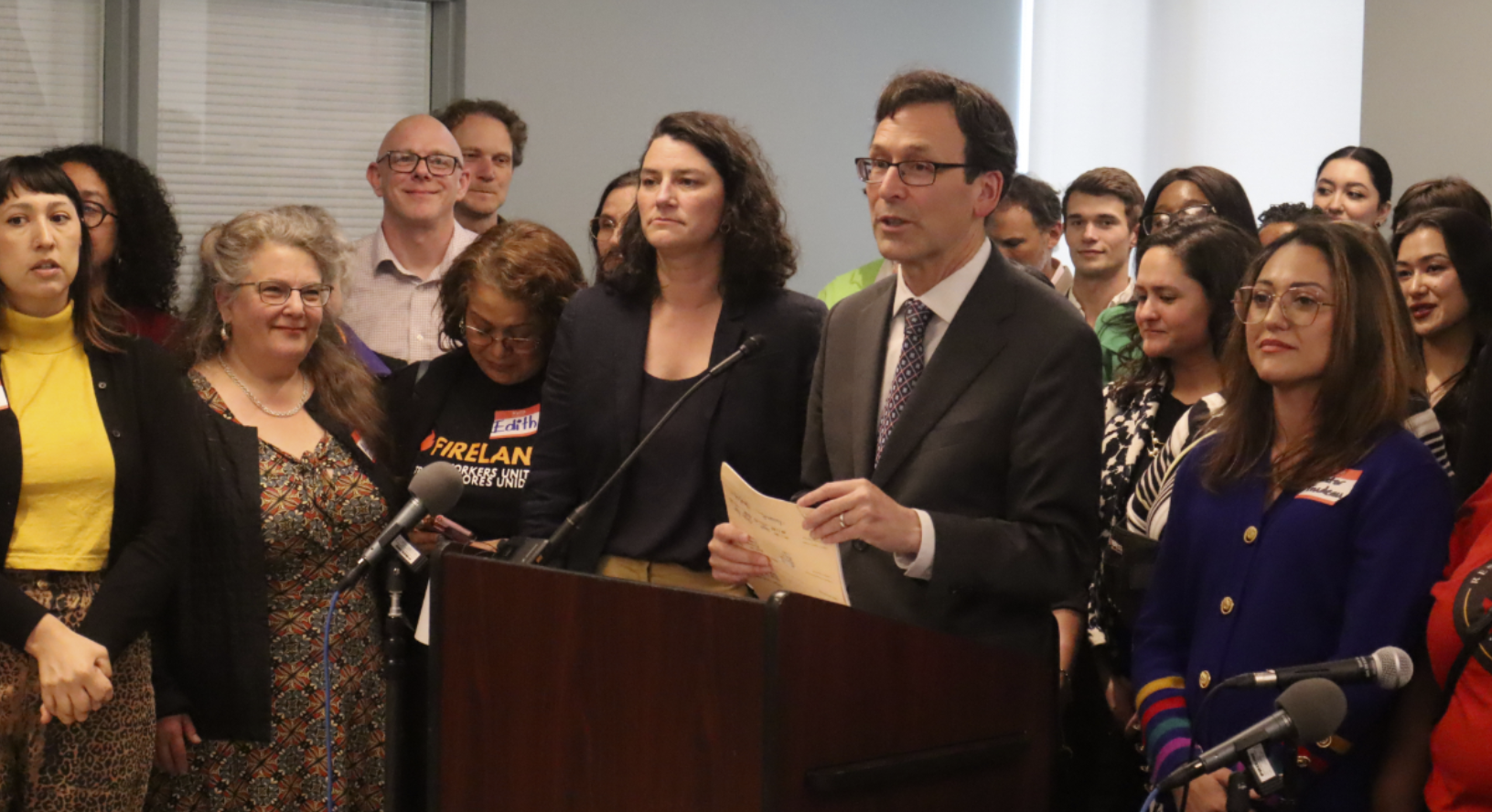 Governor Bob Ferguson prepares to sign HB 1217, overturning Washington’s 44-year-old ban on rent caps. (Ryan Packer)