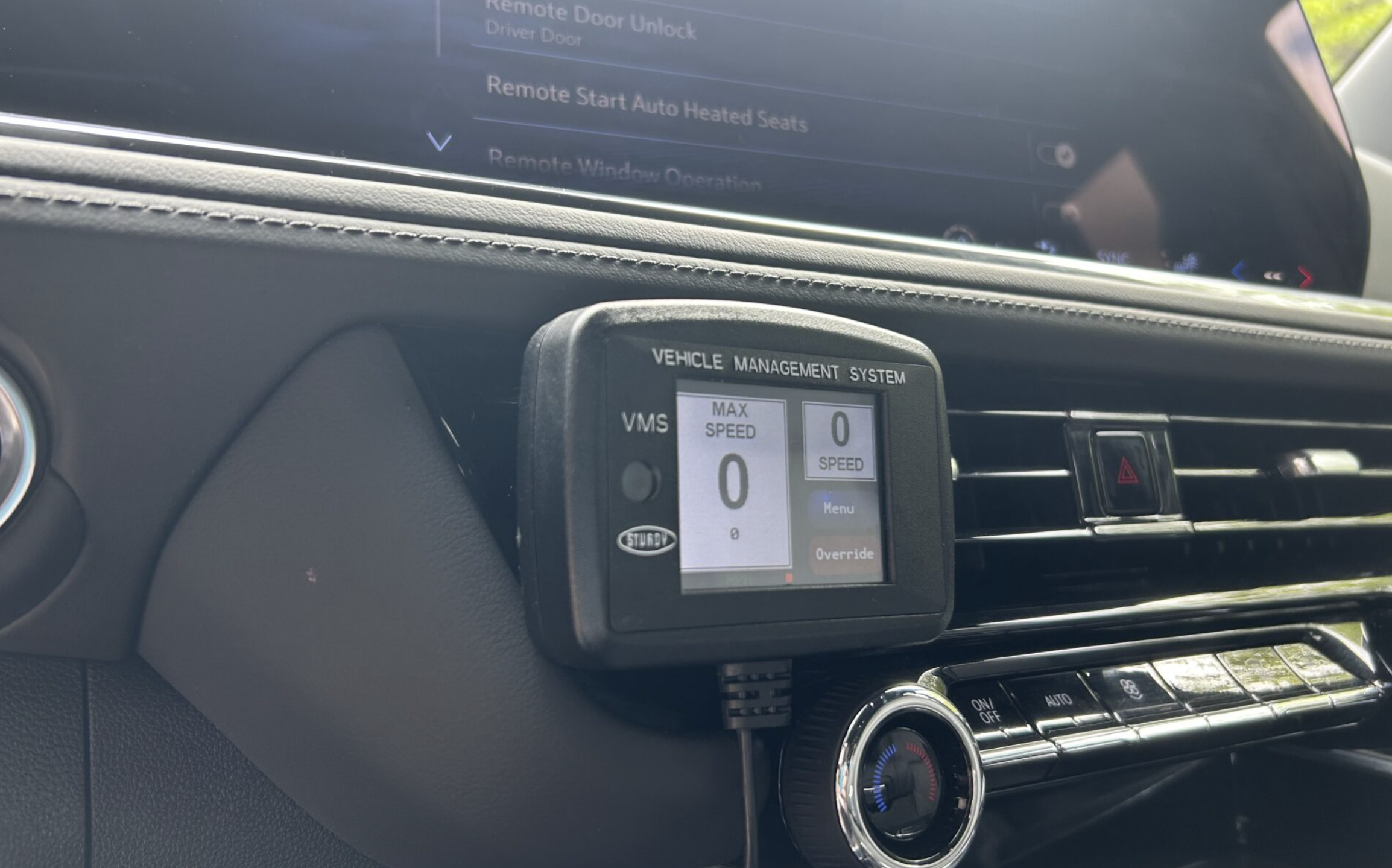 A speed limiter device, like this one, will be required for repeat speeding offenders under a Washington law signed on May 12, 2025. The law doesn’t take effect until 2029. (Photo by Jake Goldstein-Street/Washington State Standard)