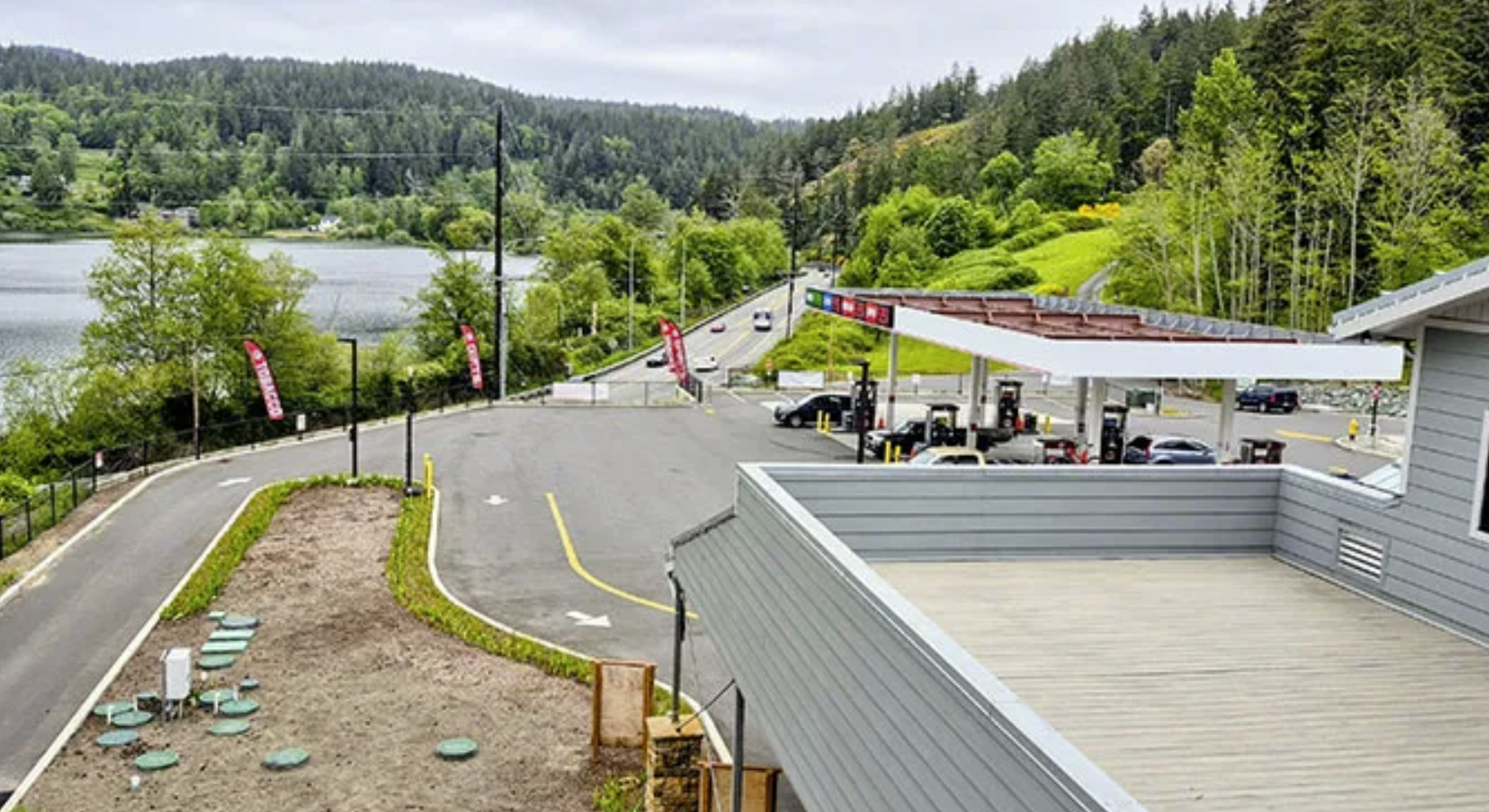 Highway 20 bisects Samish Nation trust lands. HB 1829 makes it easier for tribal nations to apprehend suspects who try to evade justice by leaving tribal lands. Credit: Richard Arlin Walker via Salish Current