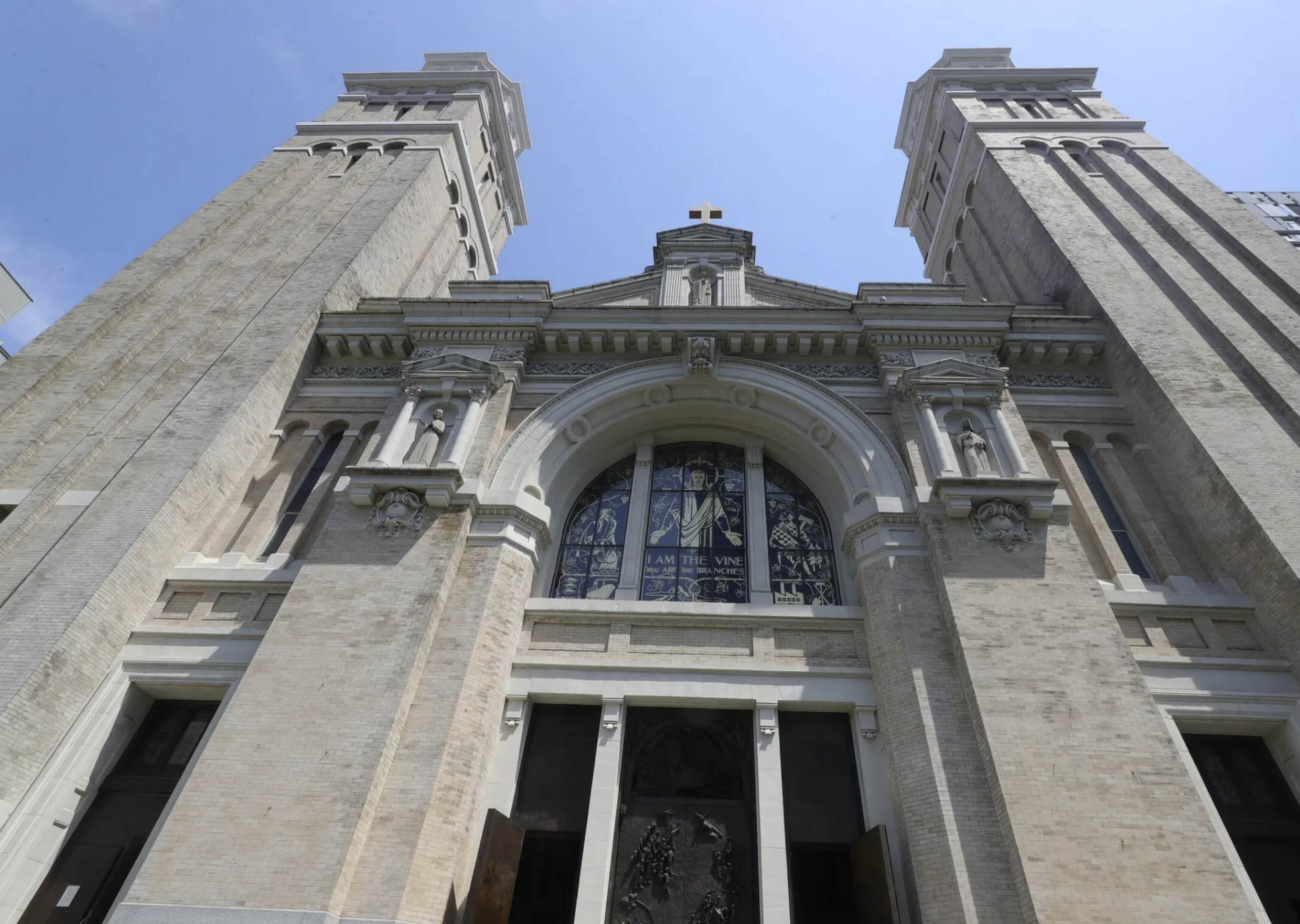 St James Cathedral in Seattle. The Archdiocese of Seattle joined a lawsuit filed Thursday that seeks to overturn a new state law requiring priests to break the confessional seal if they hear about suspected child abuse. (Greg Gilbert / The Seattle Times)