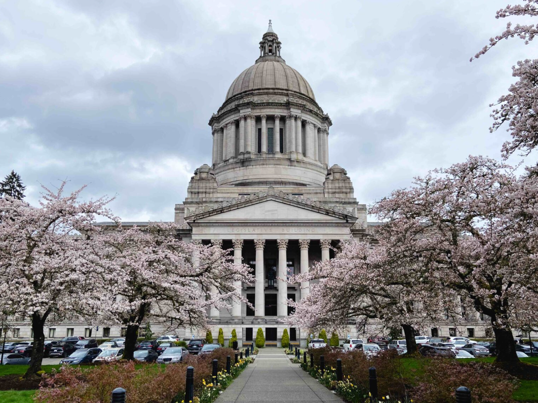 The Washington state Capitol on March 27, 2025.