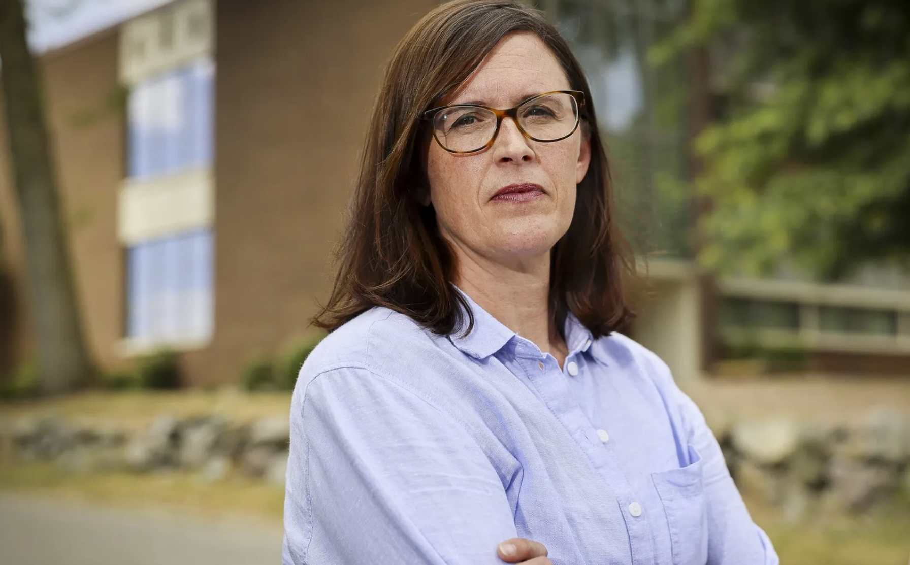Julie Gunter, parent of a Seattle student, discovered the state Office of Superintendent of Public Instruction has begun deleting records related to special education services after six years, records that had previously been permanently archived,. (Kevin Clark / The Seattle Times)