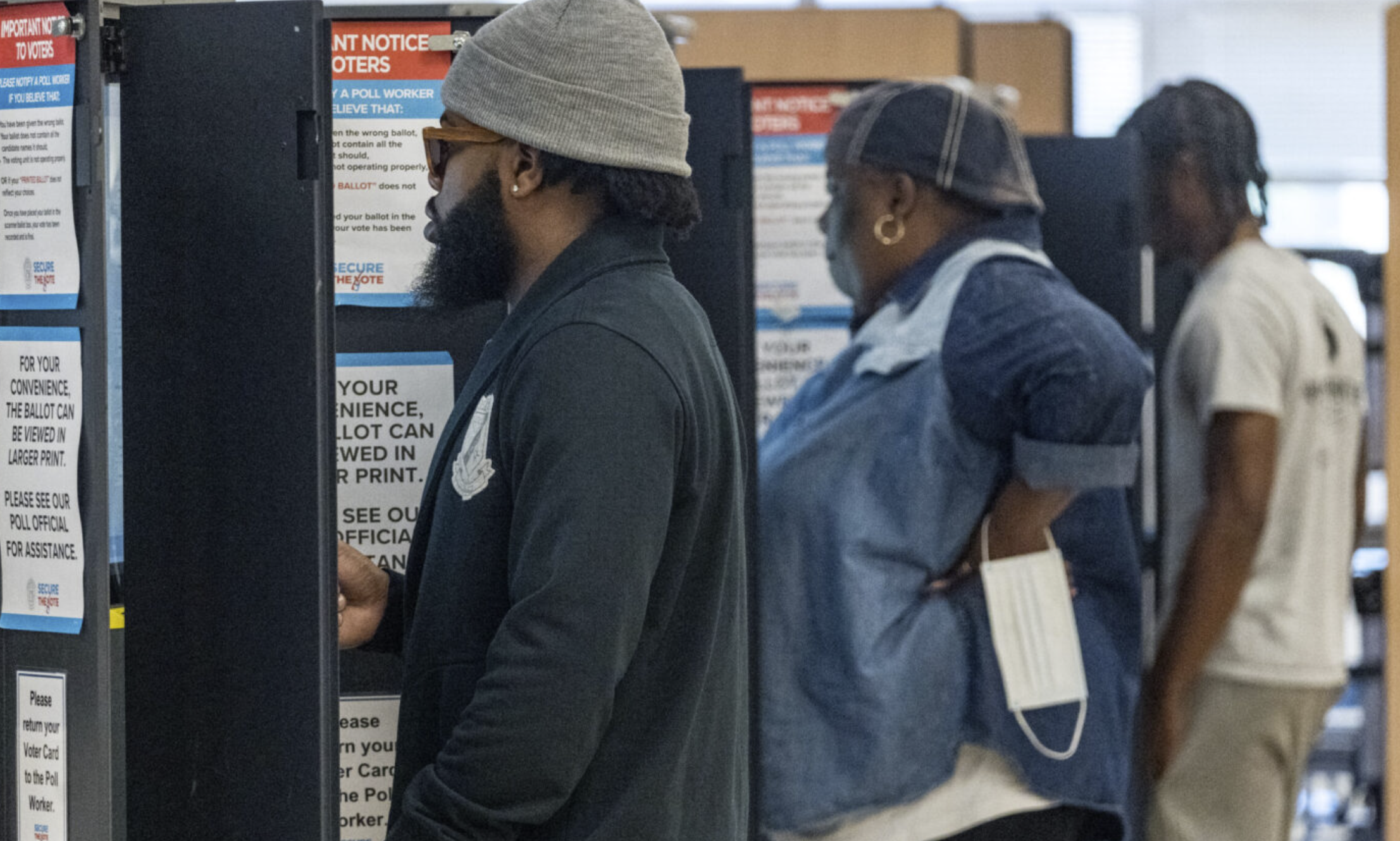 The National Urban League said the dismantling of protections against discrimination under the Voting Rights Act of 1965 are a threat to democracy. (Photo by Megan Varner/Getty Images)