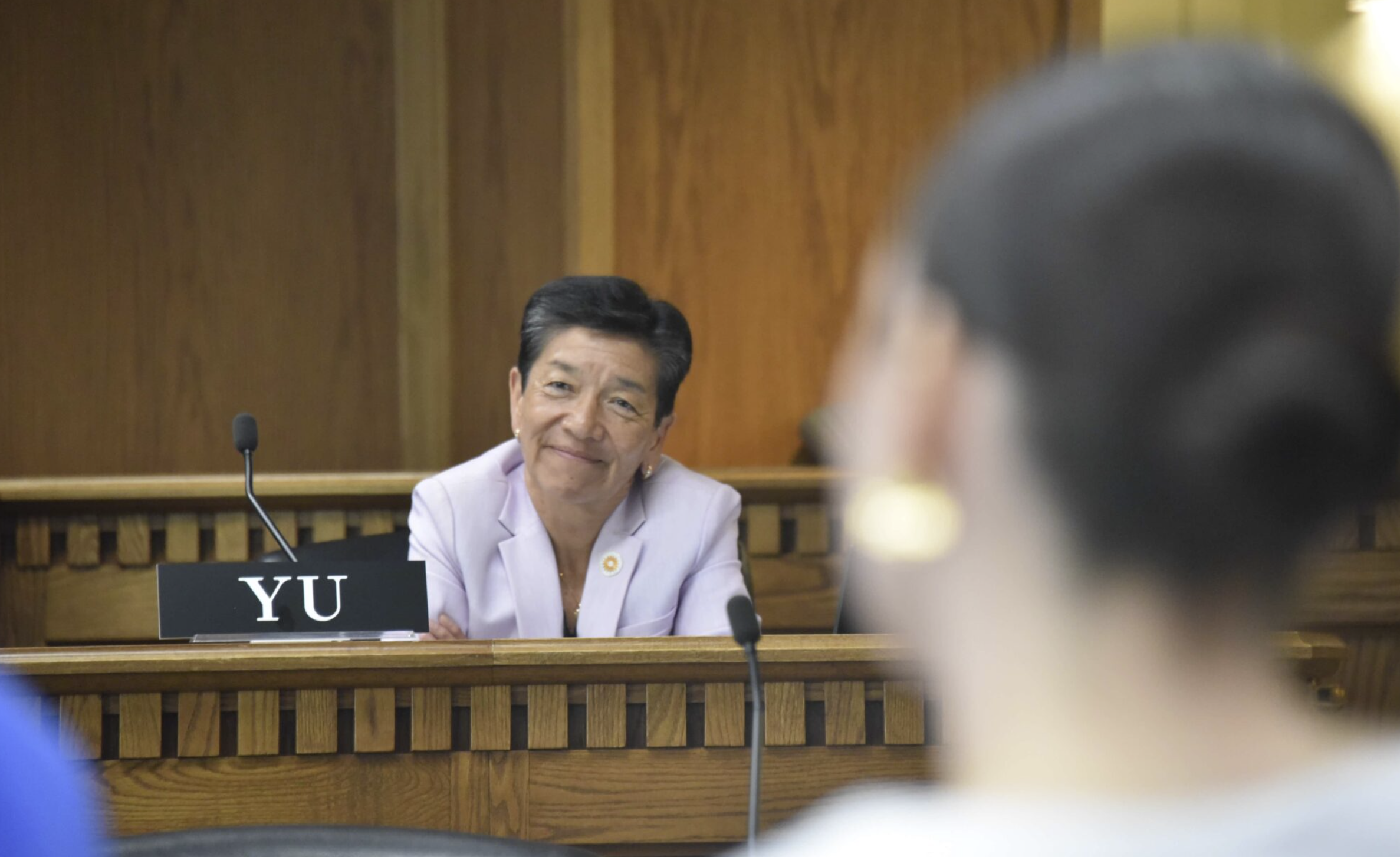 Washington state Supreme Court Justice Mary Yu is seen during an undated photo. She has served on the state Supreme Court bench since 2014 and plans to retire at the end of 2025. (Photo by Laura Anglin/Courtesy of Washington Administrative Office of the Courts)