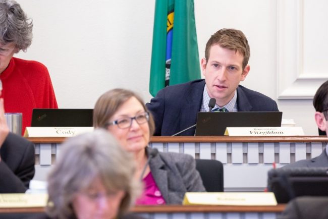 Rep. Joe Fitzgibbon speaking in committee