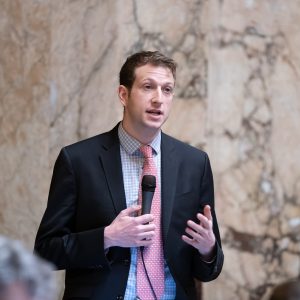 Rep. Joe Fitzgibbon speaking on the House floor. 