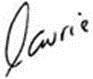 Laurie first name signature