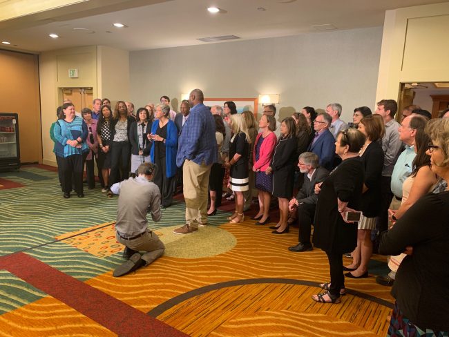 Photo of July 31 House Democrats speaker election press conference