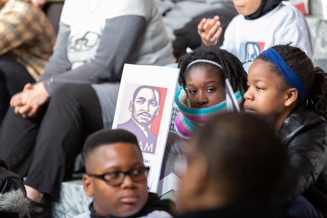 Activists take part in MLK Jr. Day events in the Legislative Building