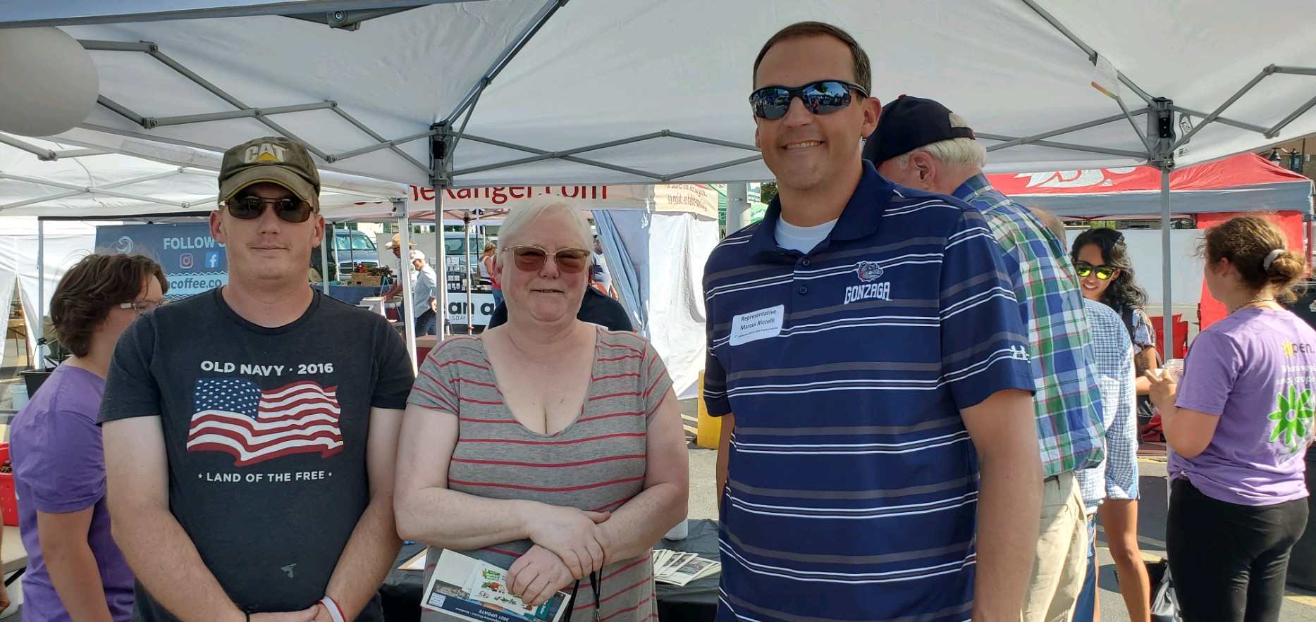 Rep. Riccelli with constituents at the Farmers Market