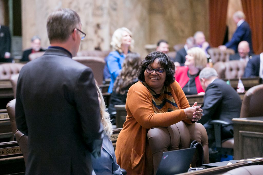 The Washington State House of Representatives convenes for floor debate on April 10th, 2019.