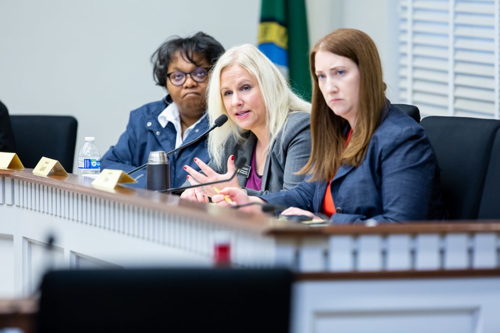 The Washington State House of Representatives Housing, Community Development and Veterans Committee meets on January 23, 2019.