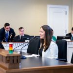 Rep. Davina Duerr testifying in committee