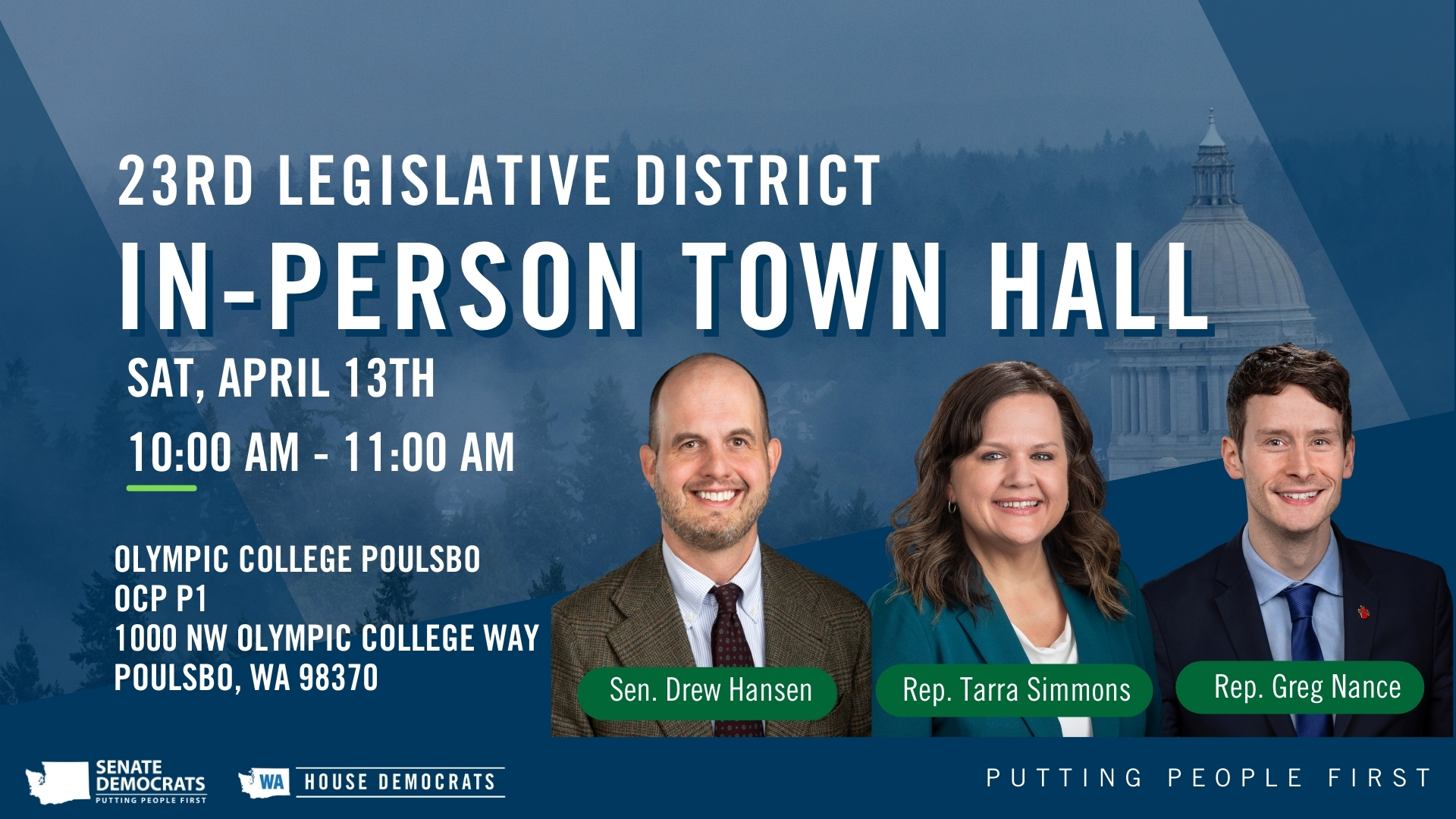 Join us for an in-person Town Hall meeting for the 23rd Legislative ...