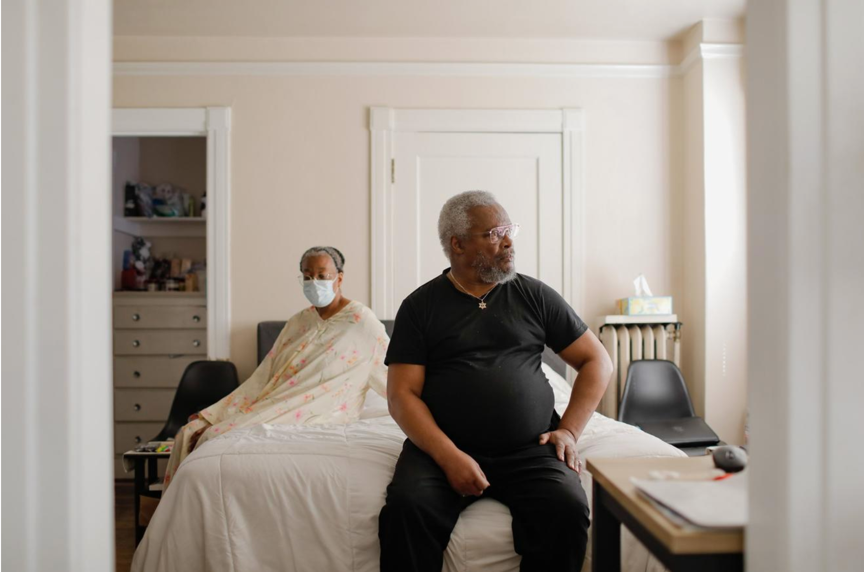 After falling behind on rent, Solomon and Miriam Quick have been given an eviction notice from their landlords at the Biltmore apartments on Capitol Hill, where they have lived for six years. Eviction filings in Washington are on the rise, more than doubling over the past six months. 